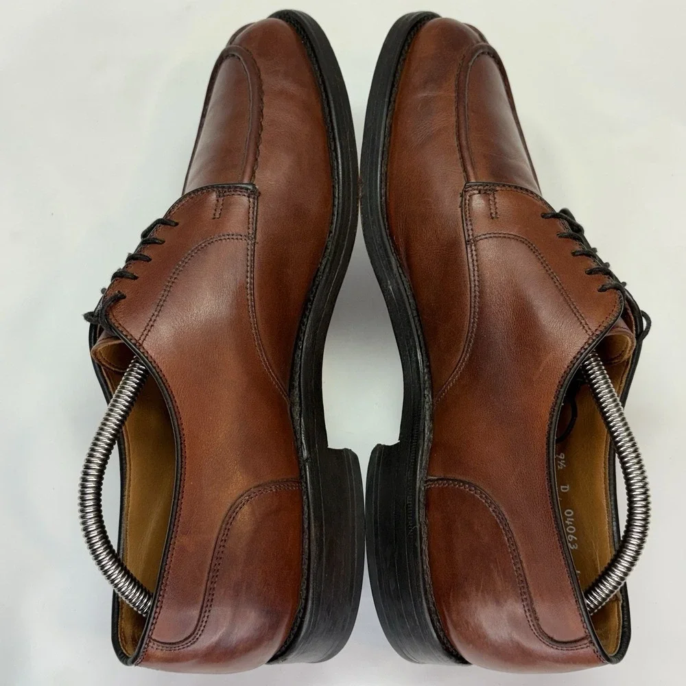 Allen Edmonds Bradley Split Toe Brown‎ Leather Shoes Mens 9.5 D